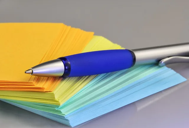 school, paper, office, write, ballpoint pen, notes, note, orange, yellow, green, blue, leaves, to mark, document, coloured, pen, post it, stack. Quotes and estimates: a dated, sourced directory (2027 update)